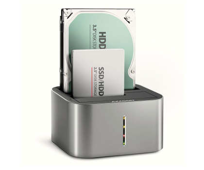 Stacja dokująca dla dysków Axagon ADSA-DC, USB-C 5Gbps - 2x SATA 6G 2.5"/3.5" SSD/HDD